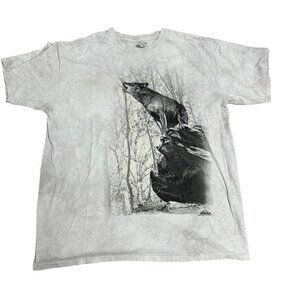 The‎ Mountain Mens Size XXL Gray Wolf Scott Ian Barry Shirt